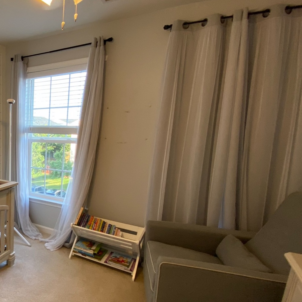 Sheer overlay blackout curtains